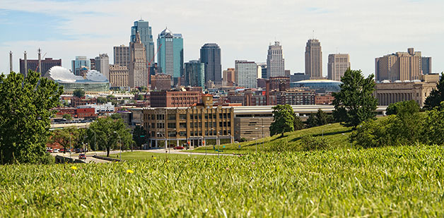 scenic view of Kansas City MO downtown