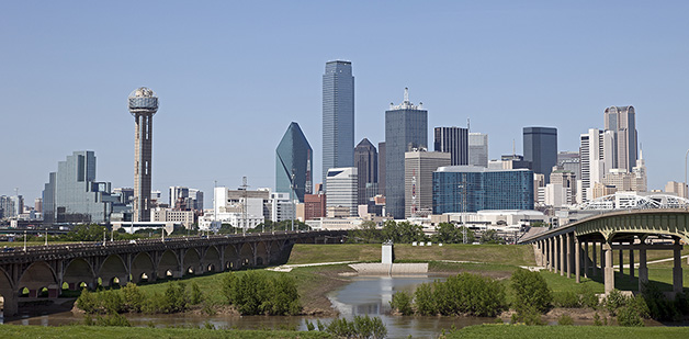 city view of Dallas Texas